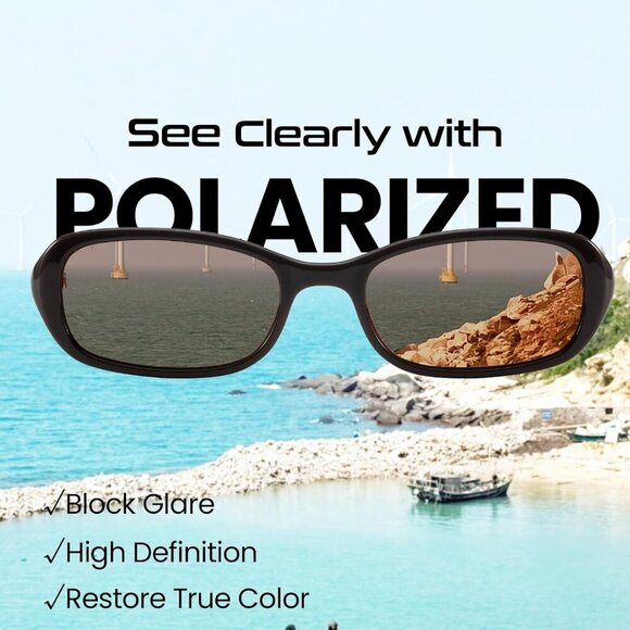 Rectangle Sunglasses Women Vintage 90s Small Thin UV Protection Trendy